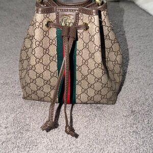 Gucci Beige and Brown Monogram Mini Bag